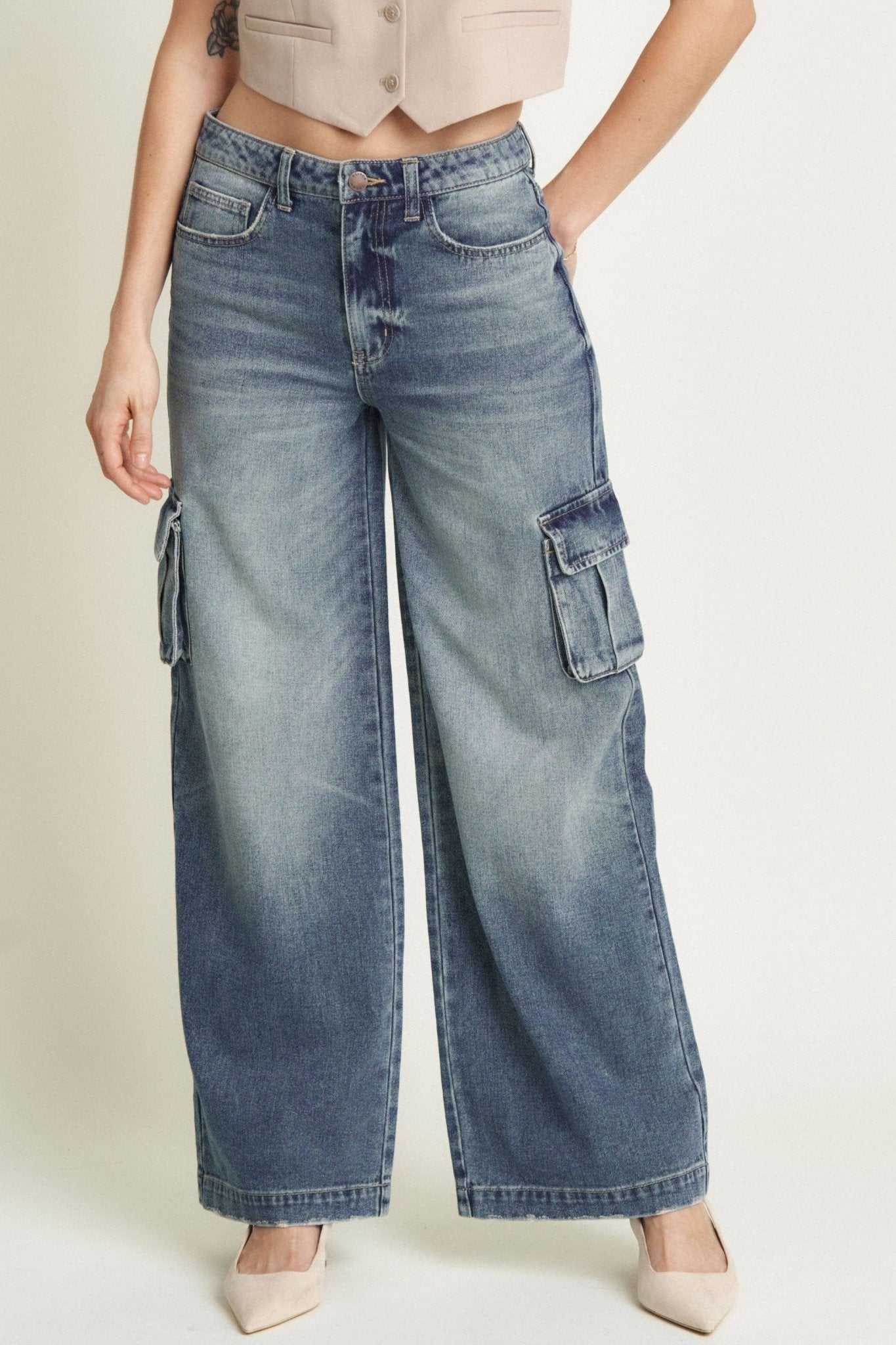 Madison Cargo Aged Indigo - UnLaced Boutique