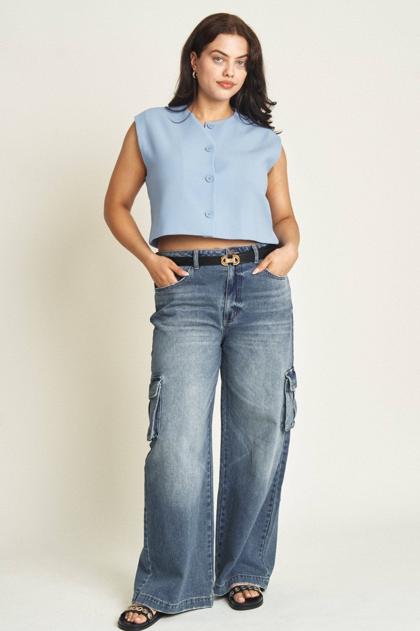 Madison Cargo Aged Indigo - UnLaced Boutique