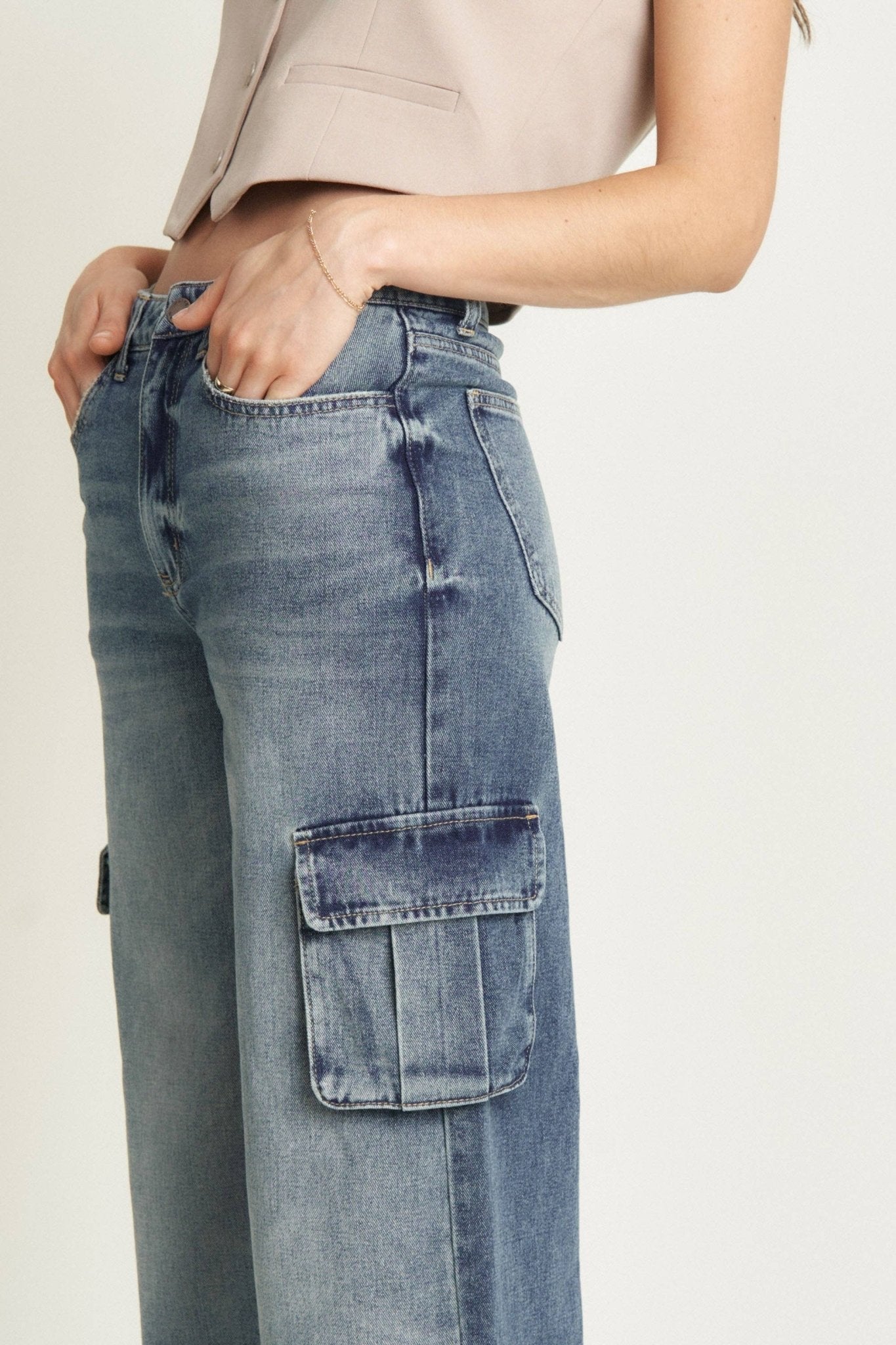 Madison Cargo Aged Indigo - UnLaced Boutique