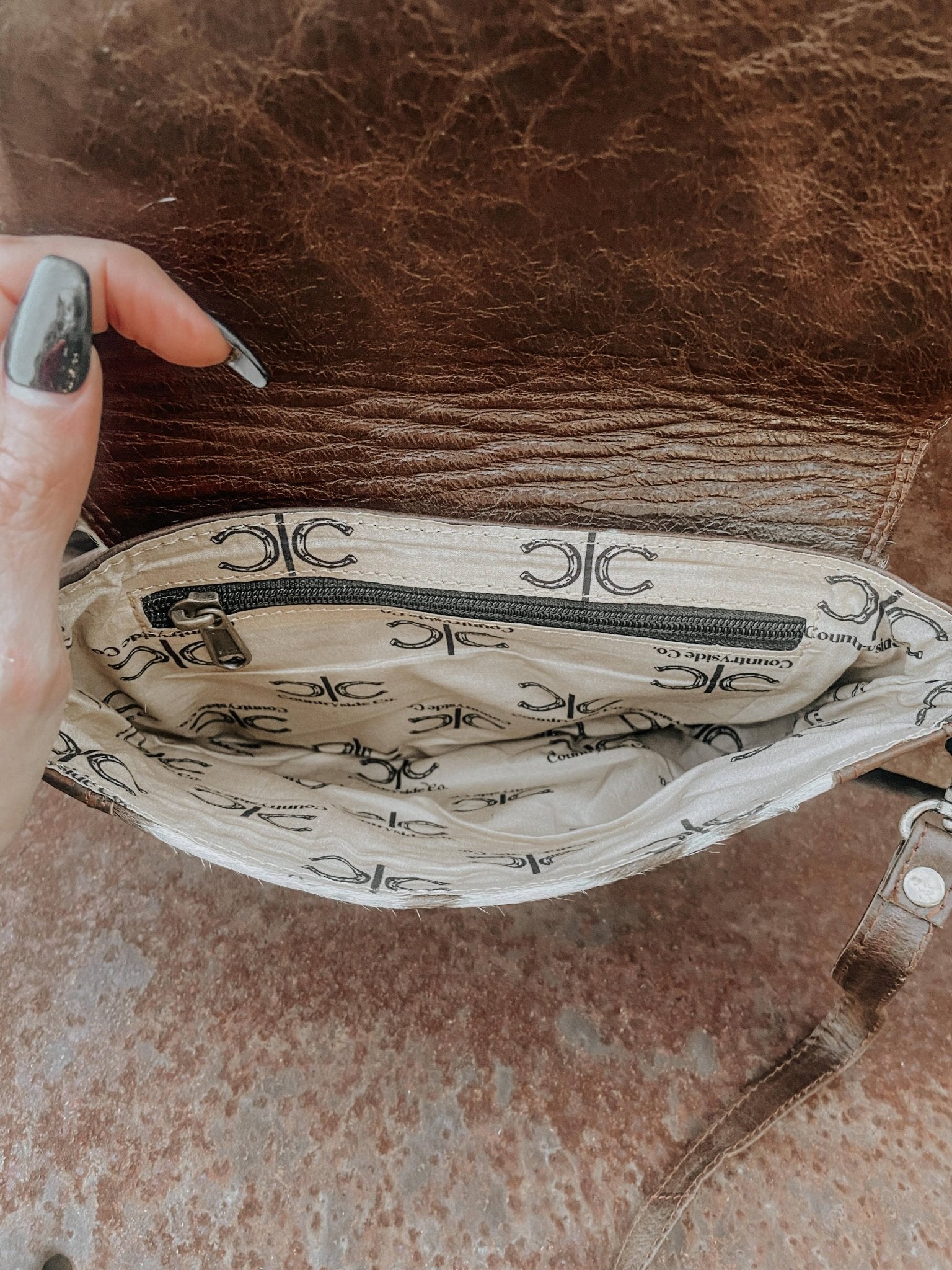 Maple Leather Cowhide Small Crossbody Purse - UnLaced Boutique