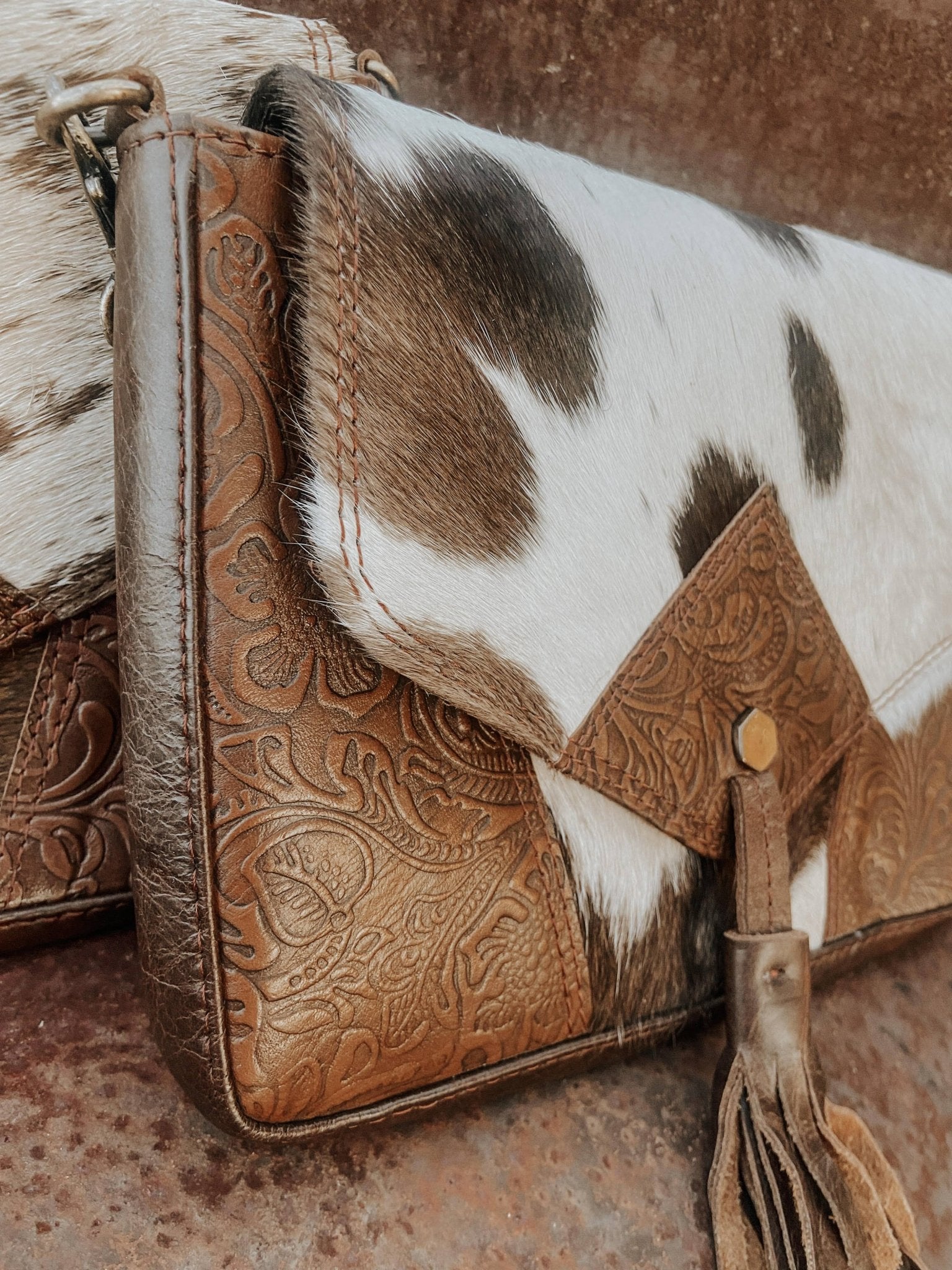 Maple Leather Cowhide Small Crossbody Purse - UnLaced Boutique