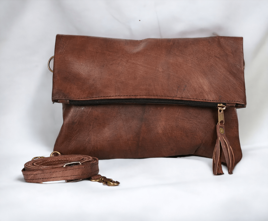 Moroccan Leather Crossbody Bag | Leather Purse - UnLaced Boutique