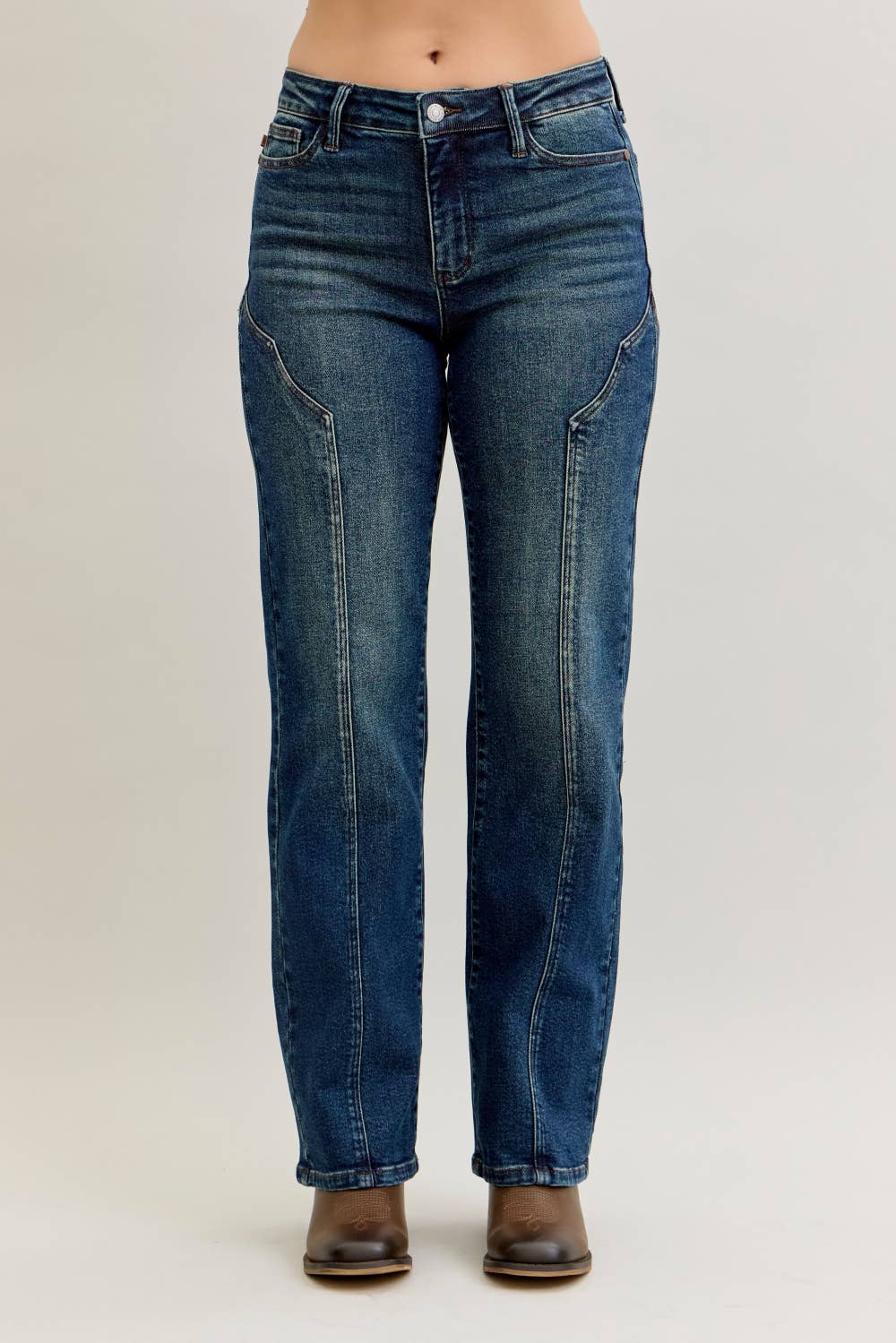 MR Straight Western Seam Detail JUDY BLUE JEANS - UnLaced Boutique