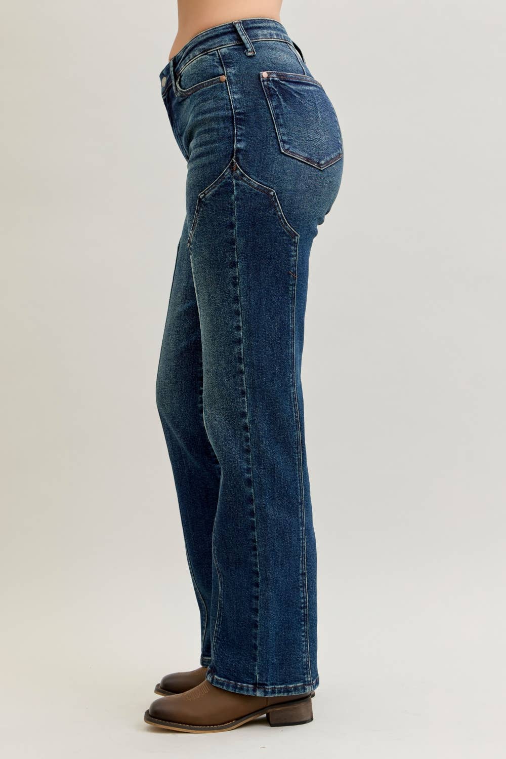 MR Straight Western Seam Detail JUDY BLUE JEANS - UnLaced Boutique