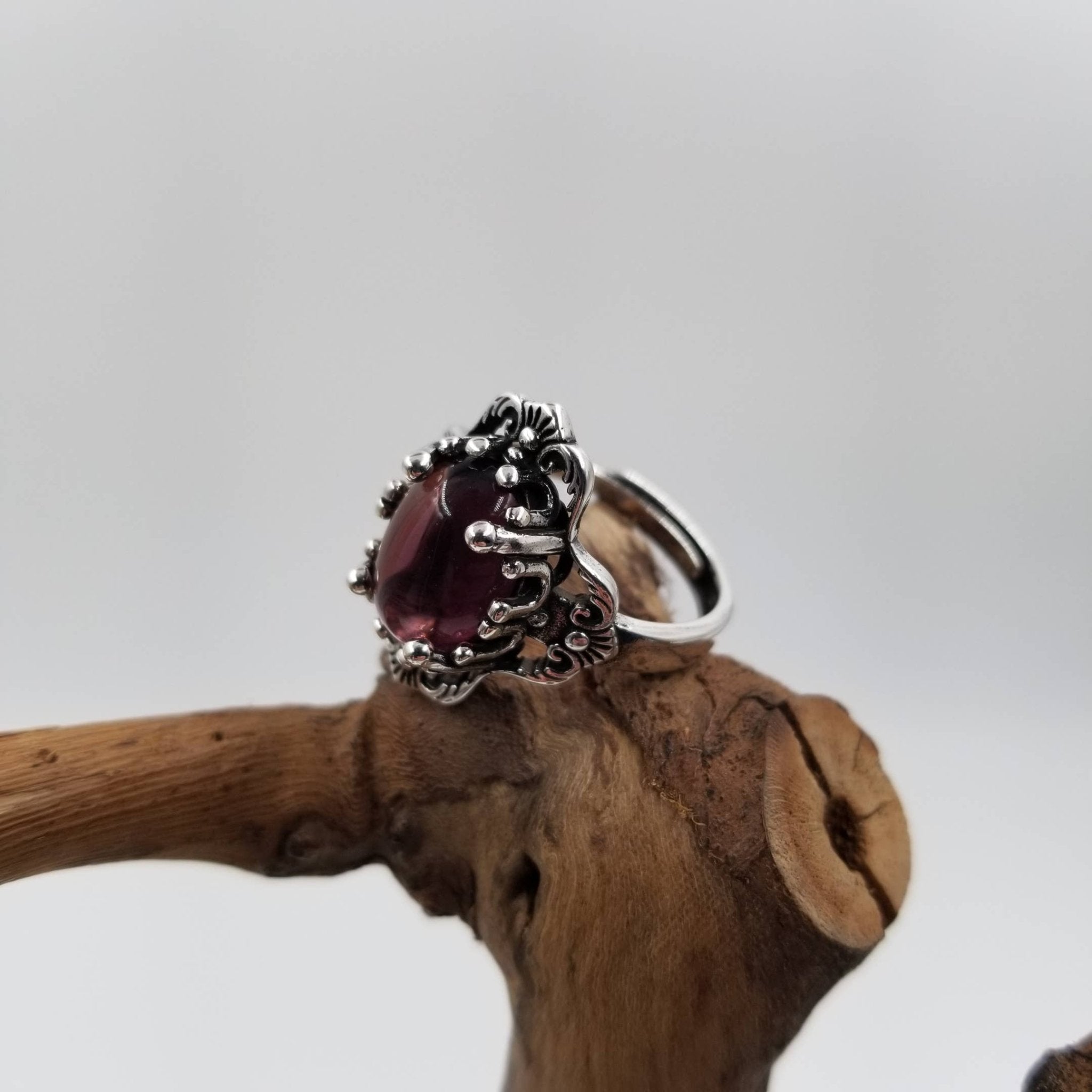 Natural Amethyst Nostalgic Boho Ring - UnLaced Boutique
