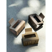 Neutral Color Medium Size Rectangle Hair Claw Set - UnLaced Boutique