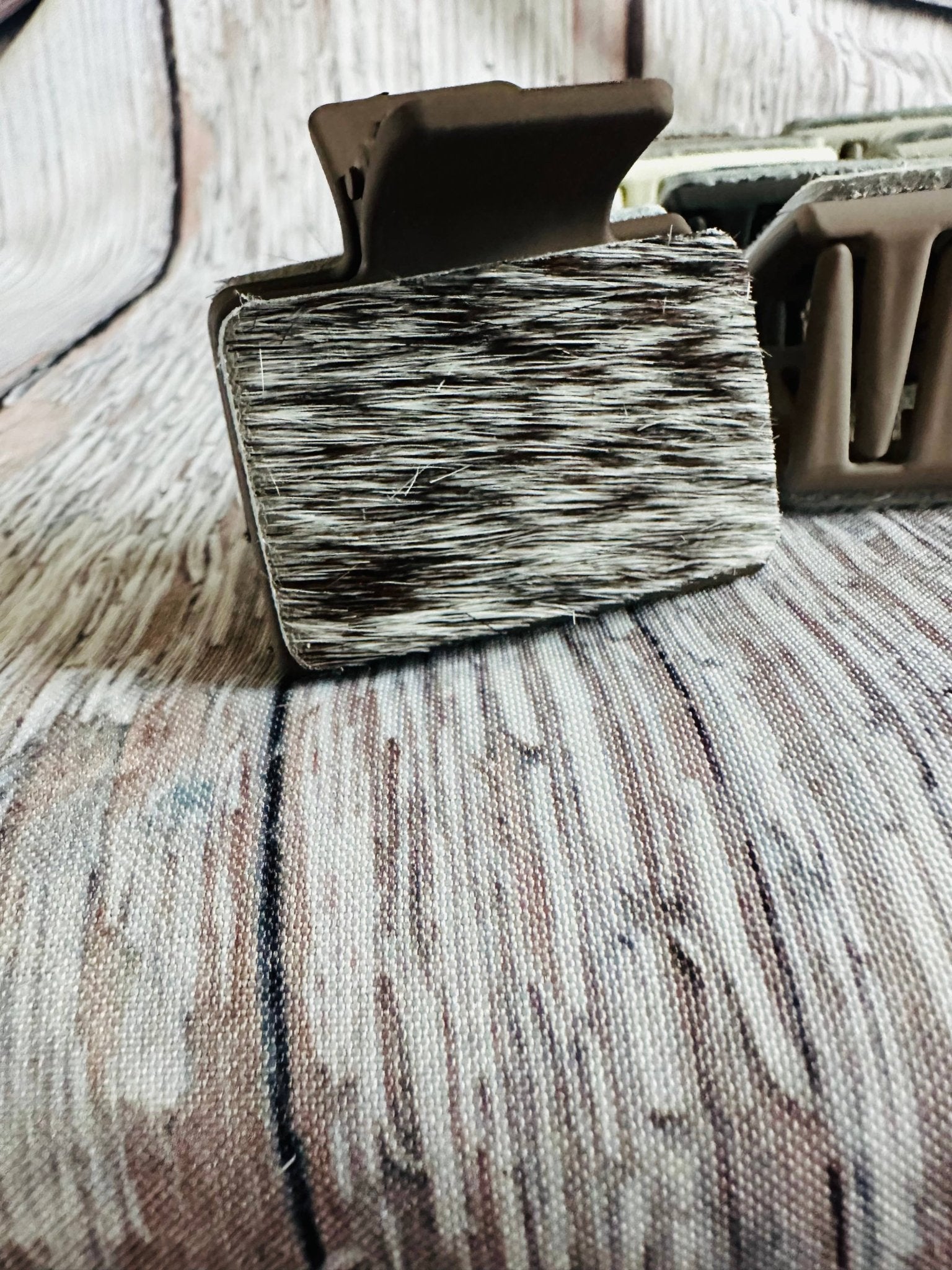 Neutral Cowhide Hair Clips - UnLaced Boutique