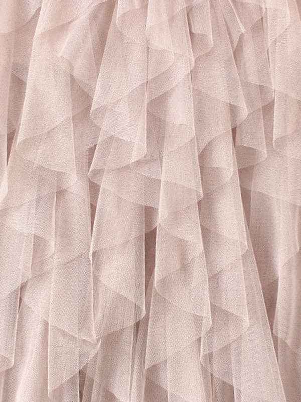 Original Irregular Mesh 4 Colors Falbala Pleated Elasticity Skirt - UnLaced Boutique