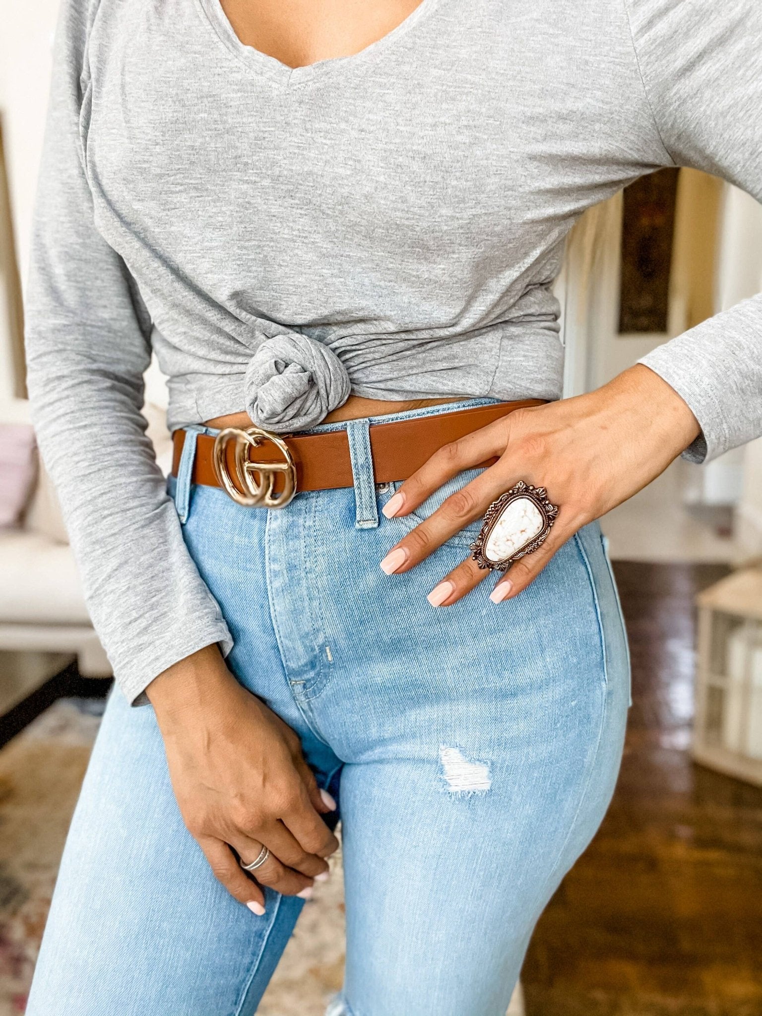 Oversized Western Navajo Statement Ring - UnLaced Boutique