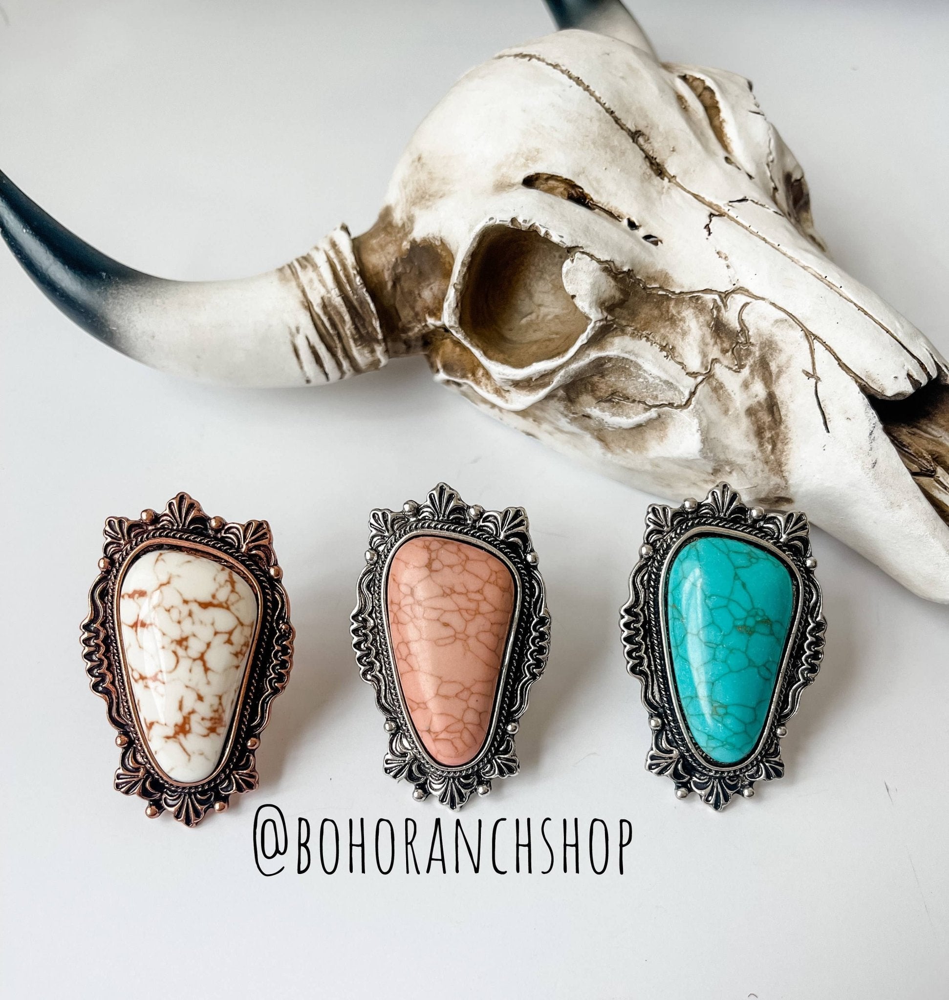 Oversized Western Navajo Statement Ring - UnLaced Boutique