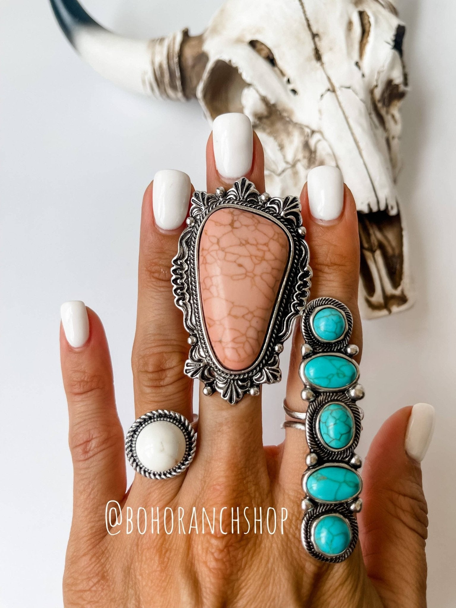 Oversized Western Navajo Statement Ring - UnLaced Boutique