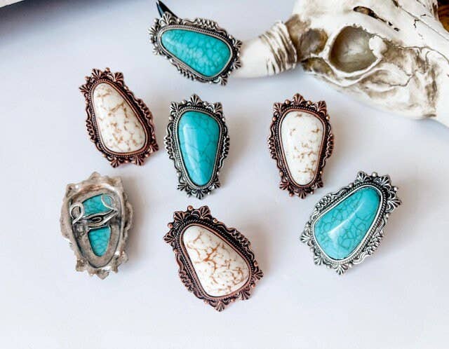 Oversized Western Navajo Statement Ring - UnLaced Boutique