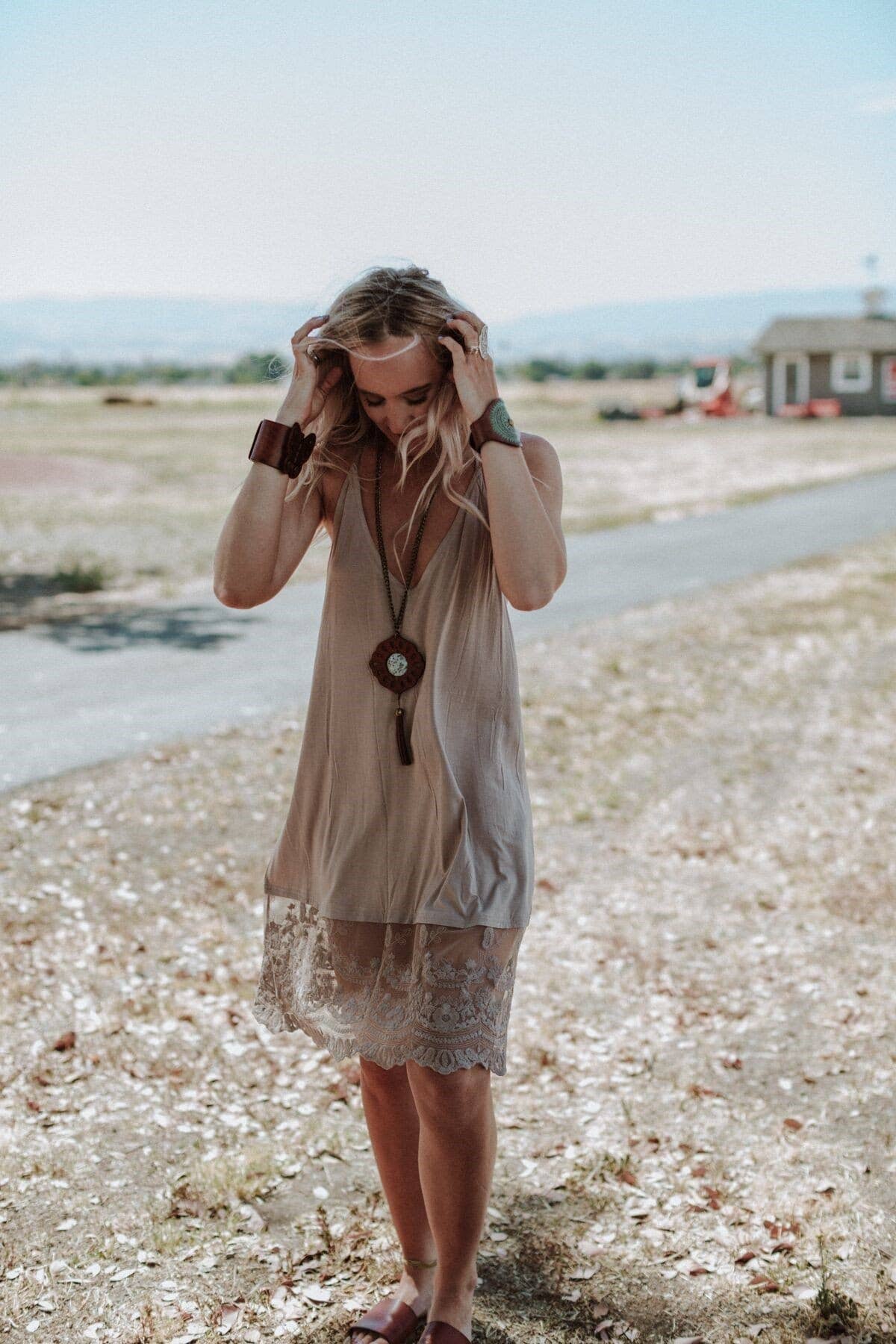 Prima Lace Hem Slip - Mocha - UnLaced Boutique