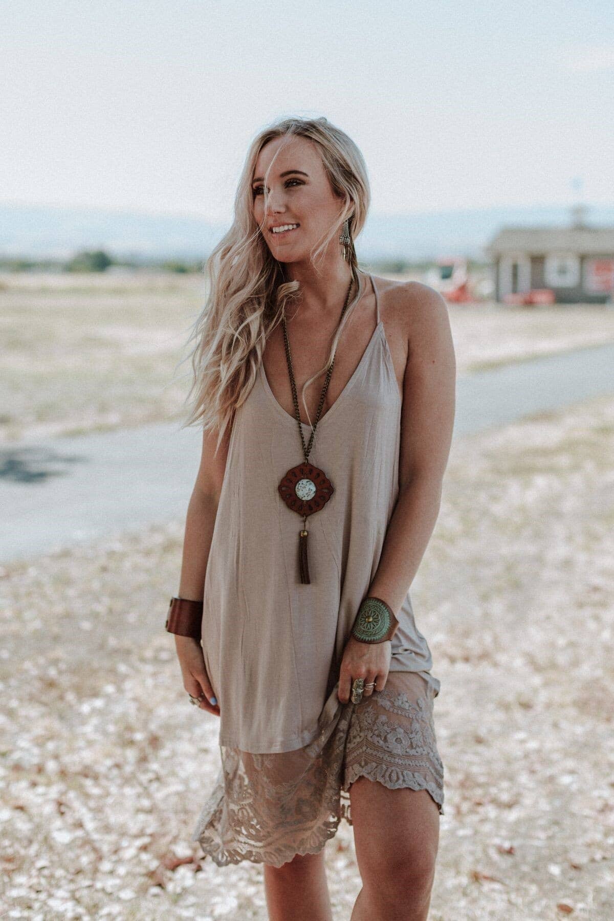 Prima Lace Hem Slip - Mocha - UnLaced Boutique
