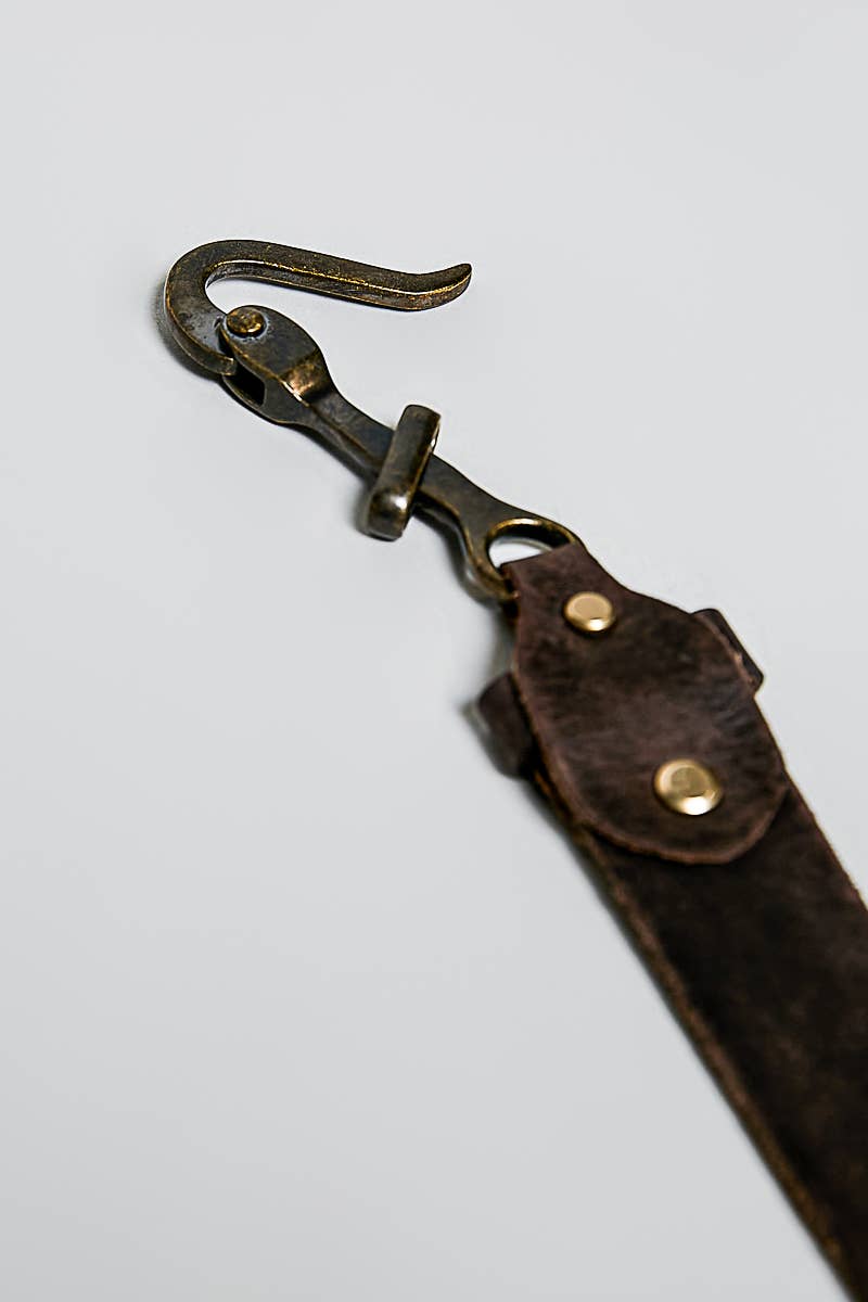 Rugged Handcrafted Vintage Genuine Leather Belt - UnLaced Boutique