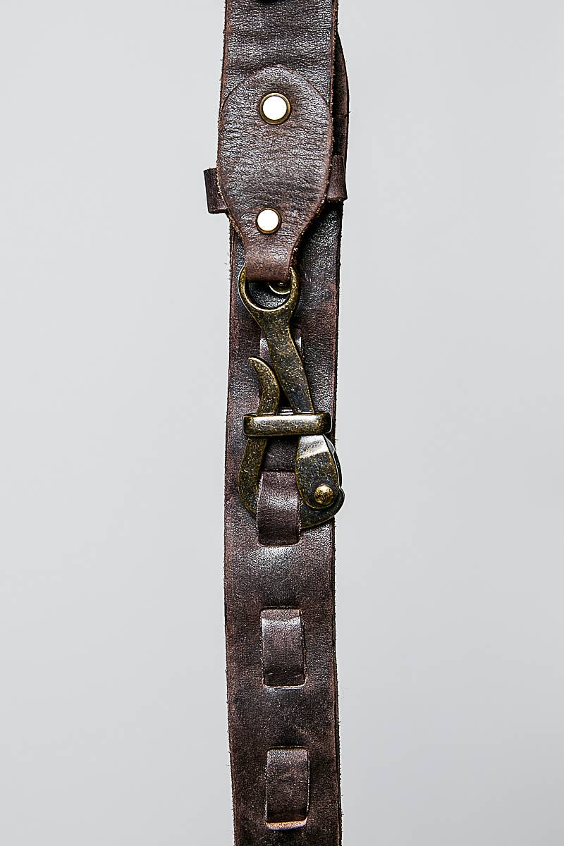 Rugged Handcrafted Vintage Genuine Leather Belt - UnLaced Boutique