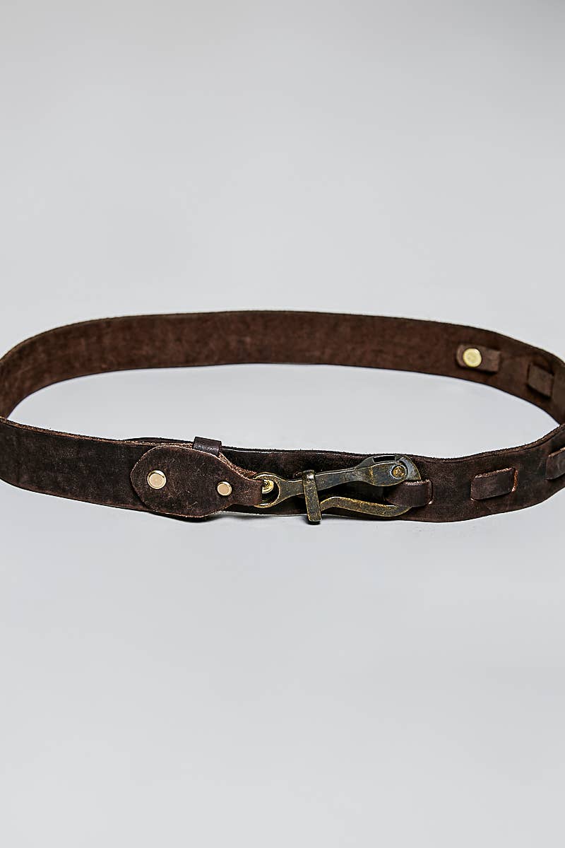 Rugged Handcrafted Vintage Genuine Leather Belt - UnLaced Boutique