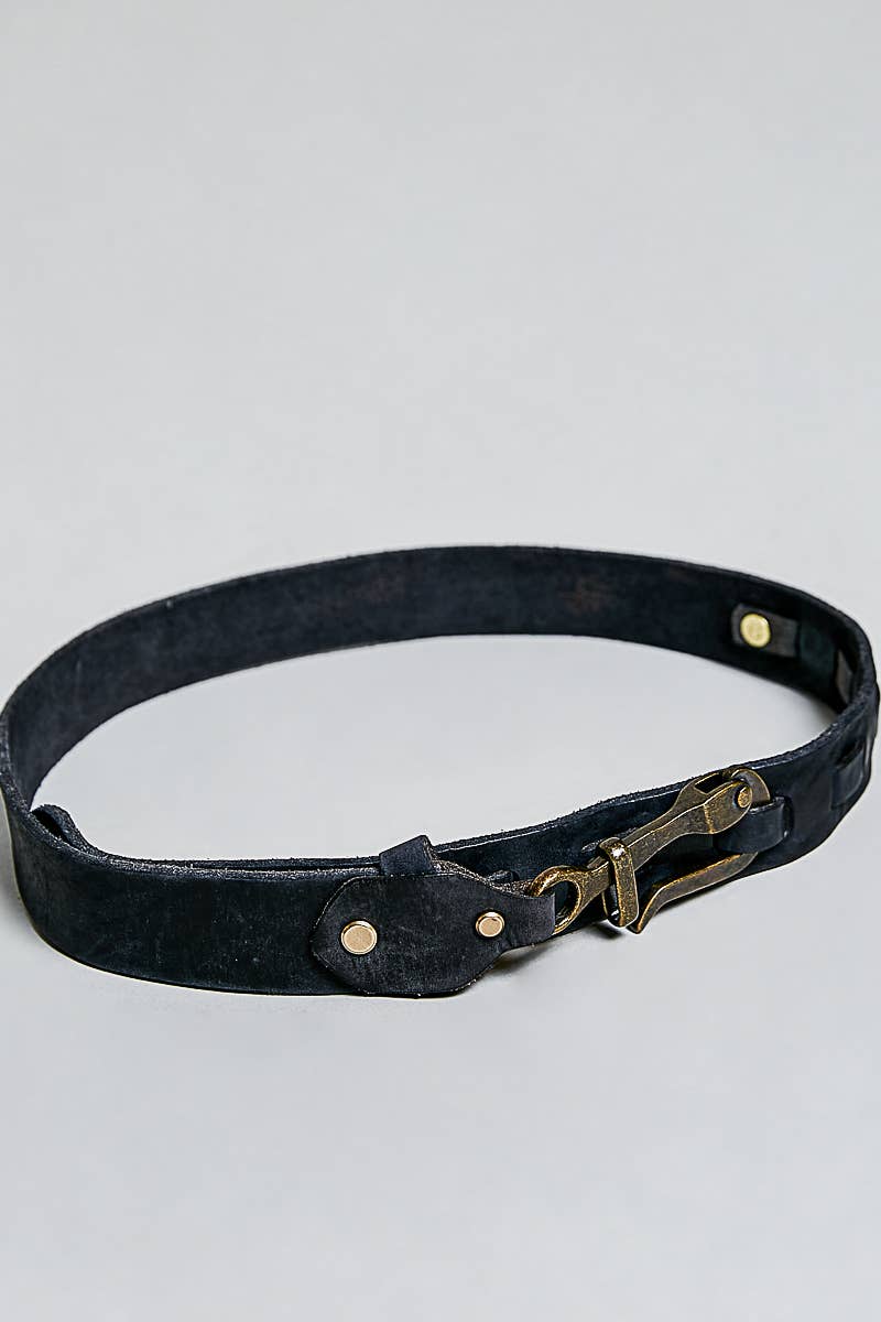 Rugged Handcrafted Vintage Genuine Leather Belt - UnLaced Boutique