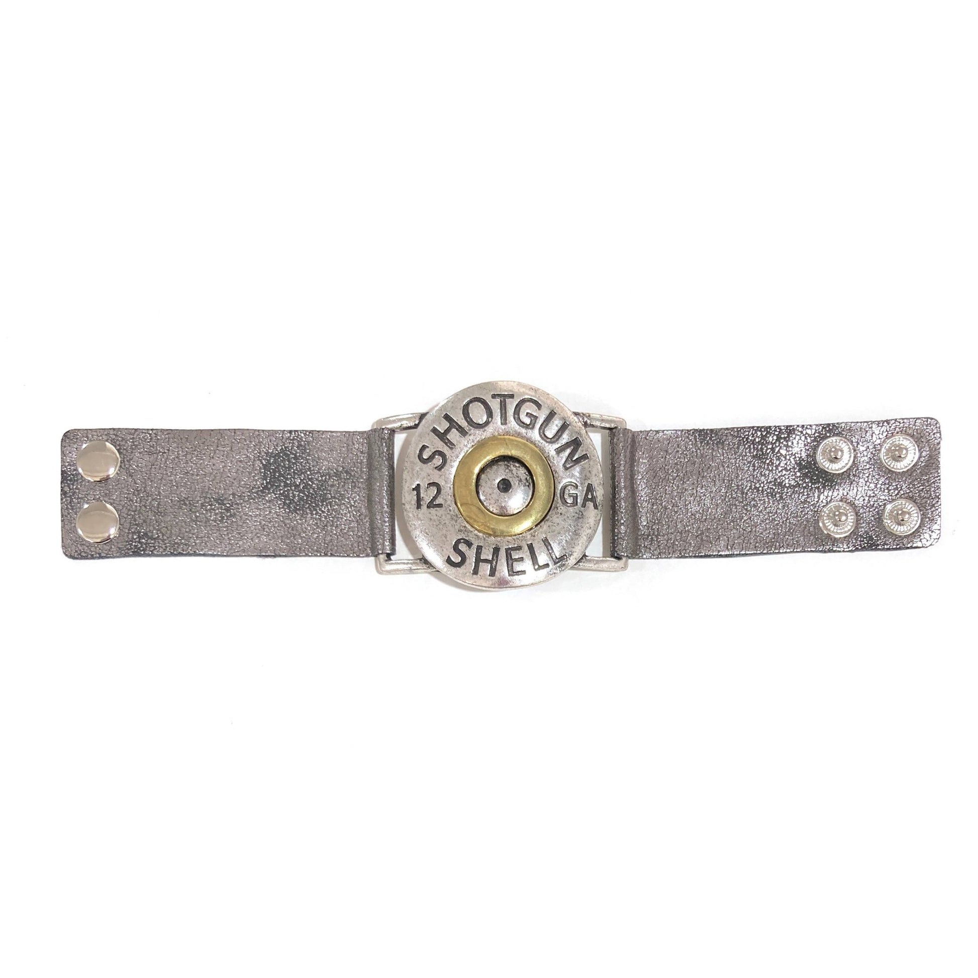 Shotgun Shell Silver Wrap Bracelet - UnLaced Boutique