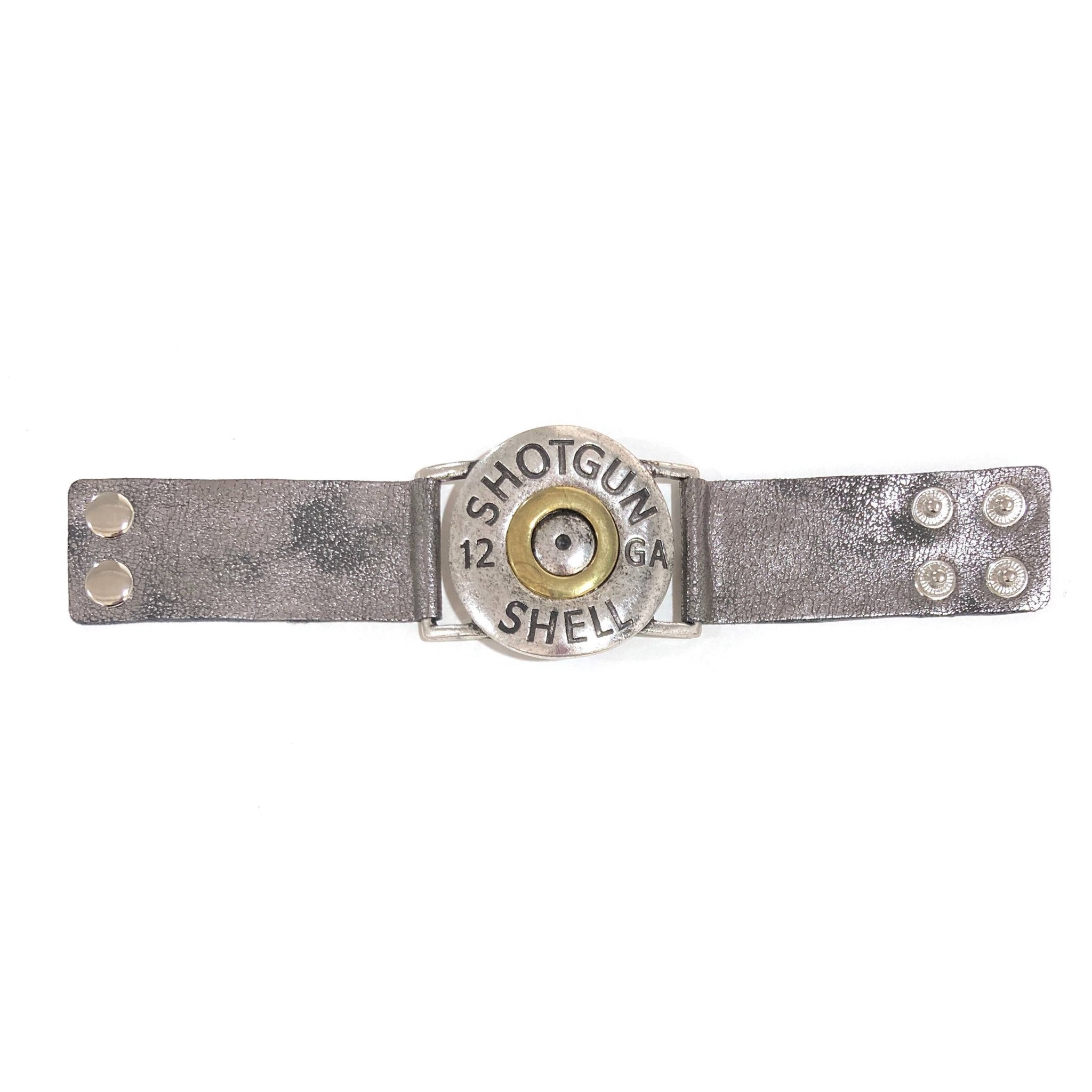Shotgun Shell Silver Wrap Bracelet - UnLaced Boutique
