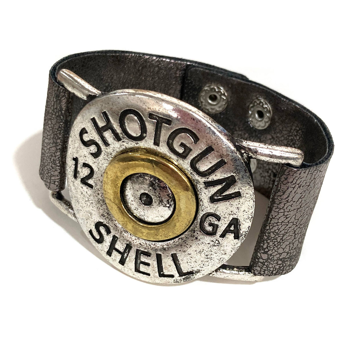 Shotgun Shell Silver Wrap Bracelet - UnLaced Boutique