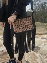 Special Edition Rio Grande Tooled Leather Purse Crossbody - UnLaced Boutique