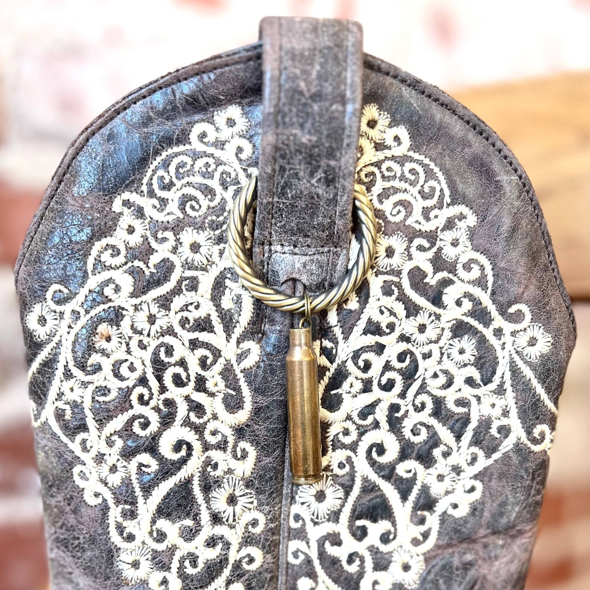 Spent Brass Bullet Casing Charm, bullet boot or bag charm - UnLaced Boutique