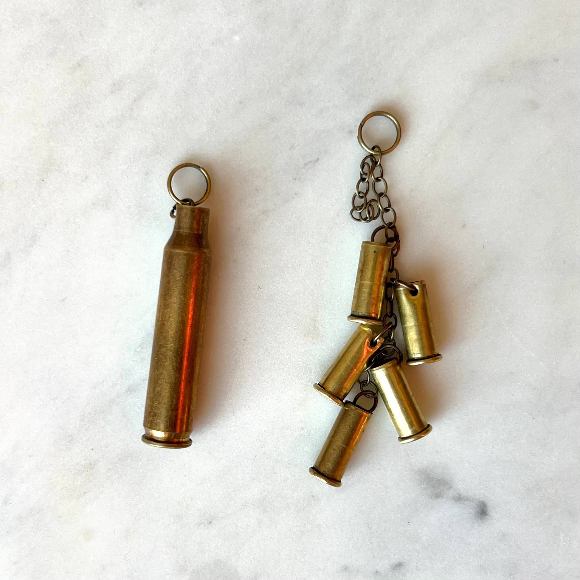 Spent Brass Bullet DANGLE Charm, Bullet Boot or Bag Charm - UnLaced Boutique