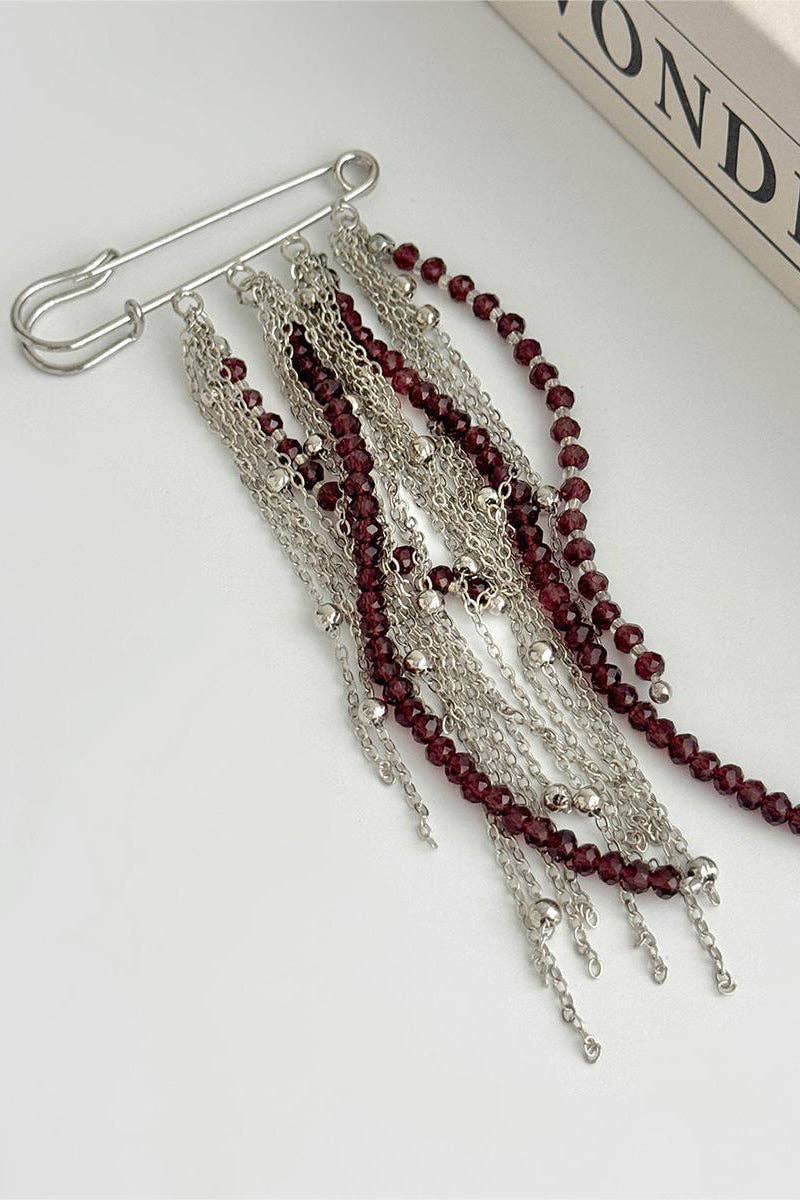 Star Fringe Safety Pin Brooch - UnLaced Boutique