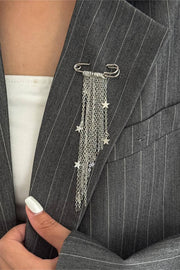 Star Fringe Safety Pin Brooch - UnLaced Boutique