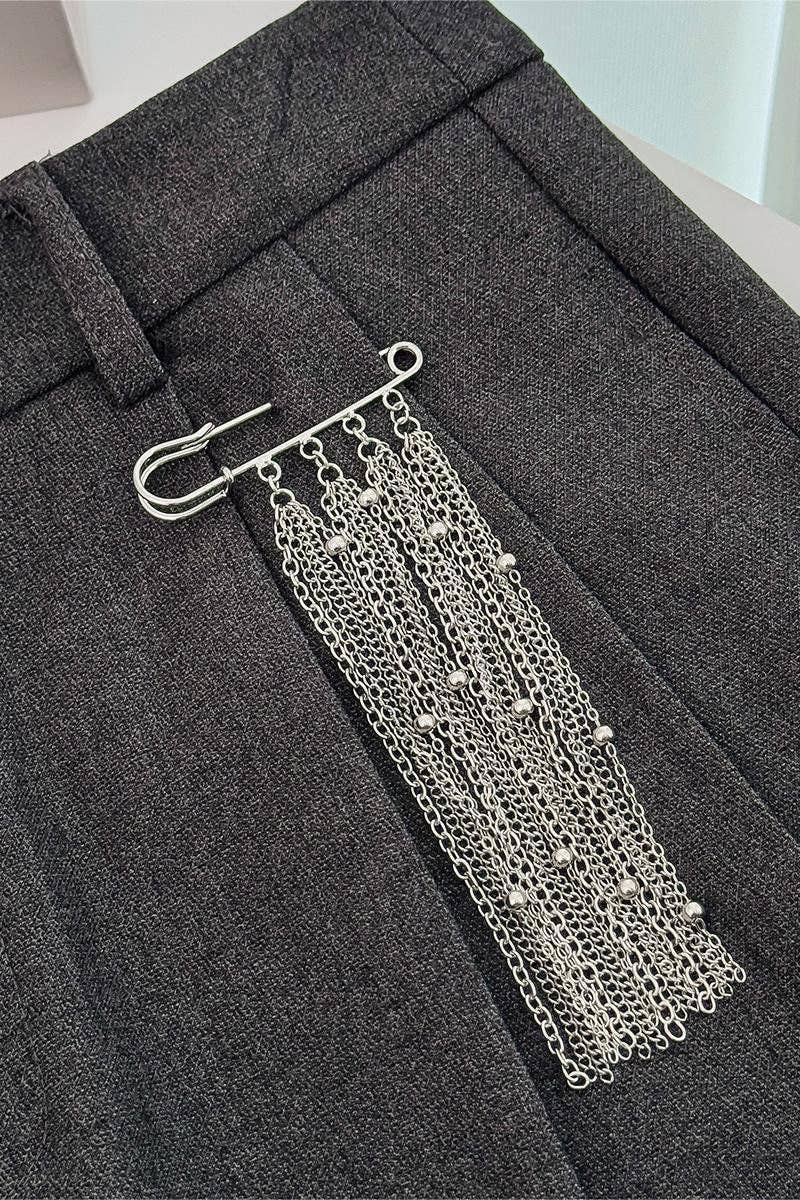 Star Fringe Safety Pin Brooch - UnLaced Boutique