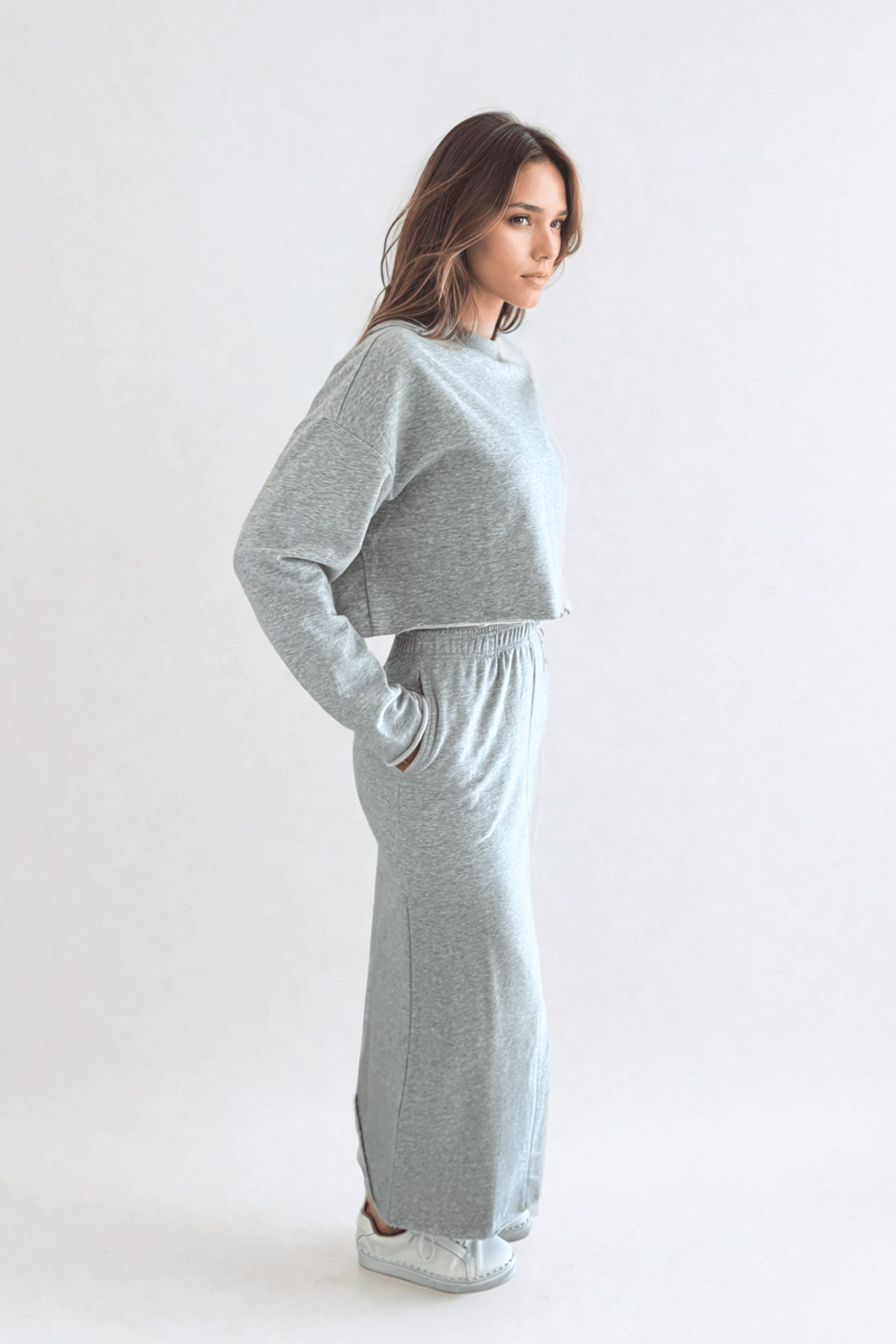Sunday Set in Heather Grey - UnLaced Boutique