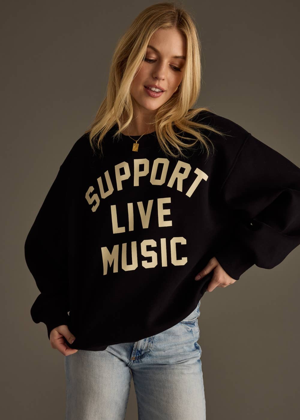 Support Live Music Sweatshirt - UnLaced Boutique