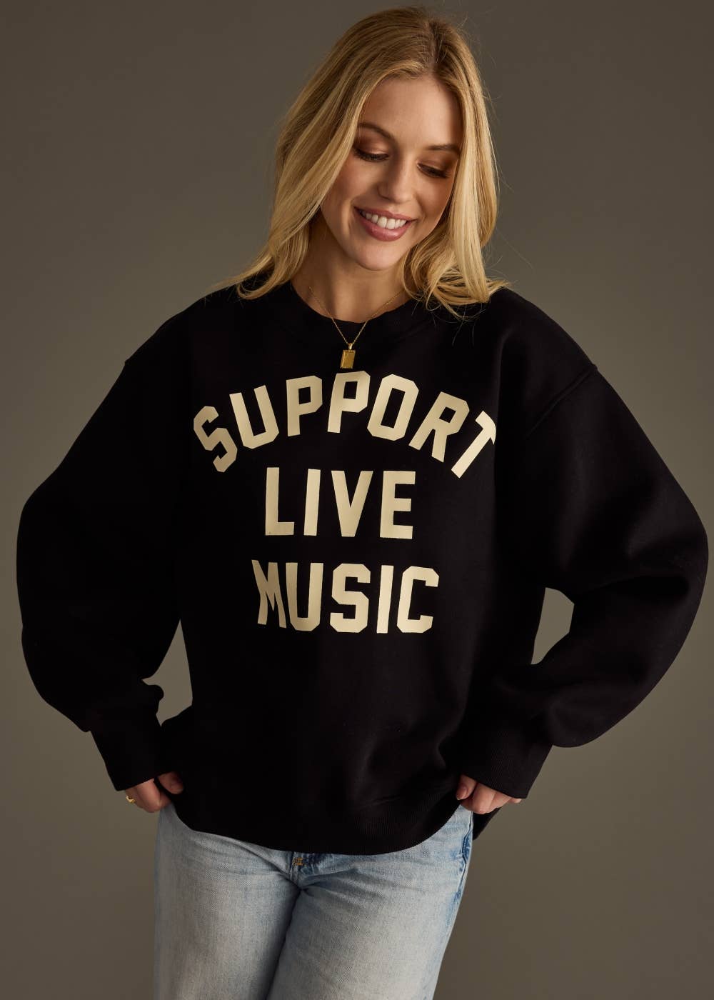 Support Live Music Sweatshirt - UnLaced Boutique