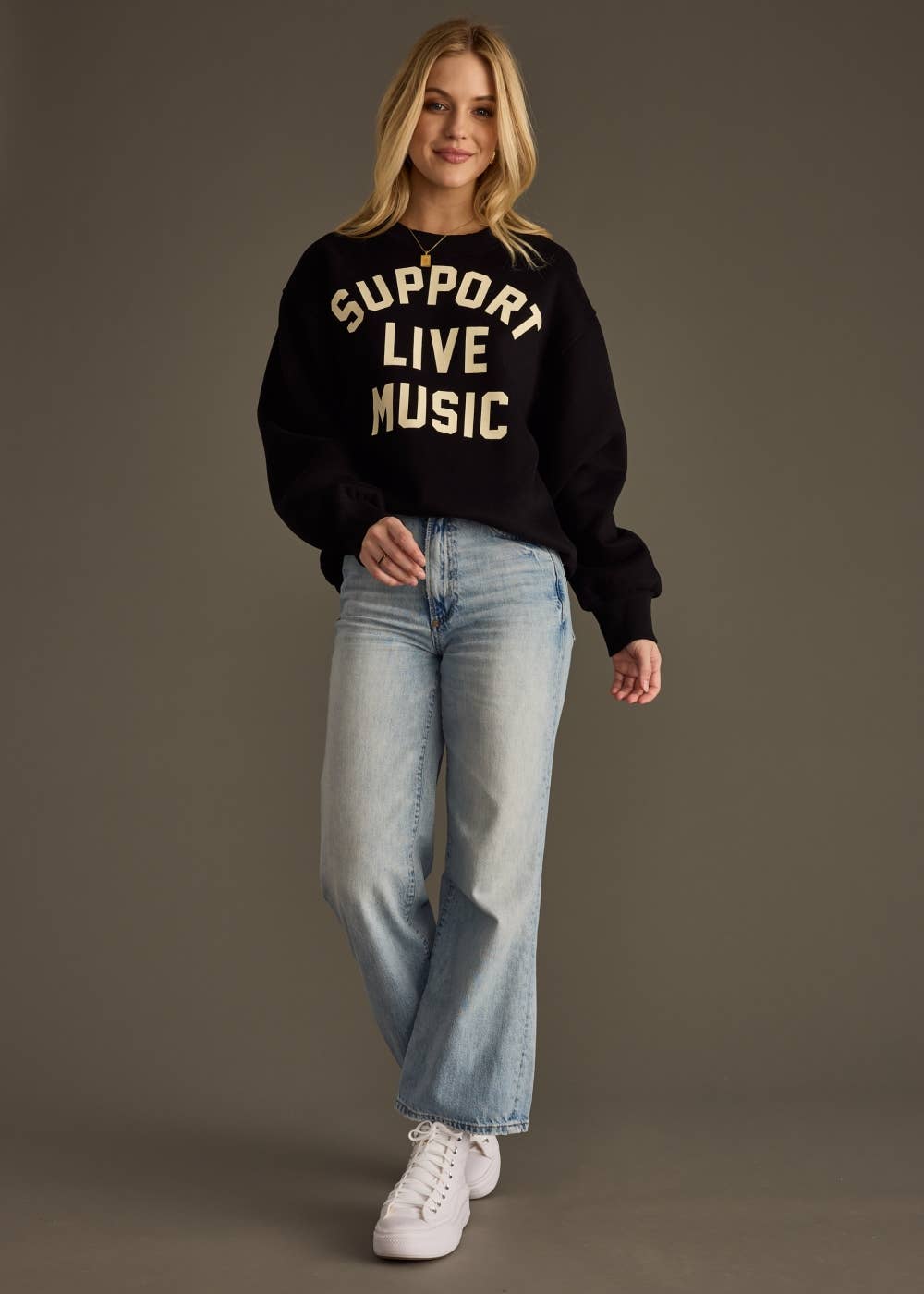 Support Live Music Sweatshirt - UnLaced Boutique