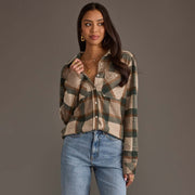 Tan, Dk. Green & Rust Plaid Button Up - UnLaced Boutique