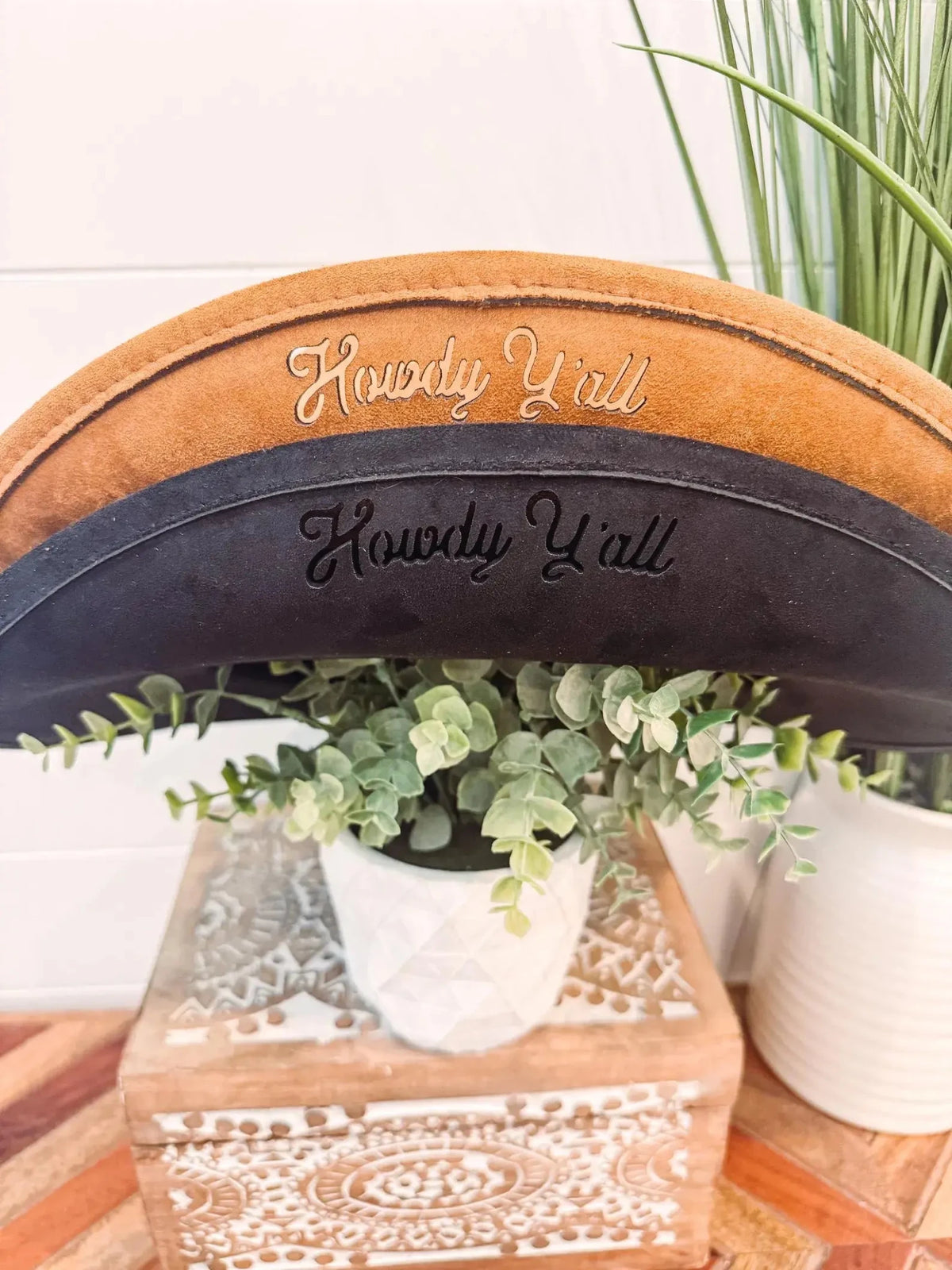 Teal Vegan Suede Cutout Hat Blank - UnLaced Boutique