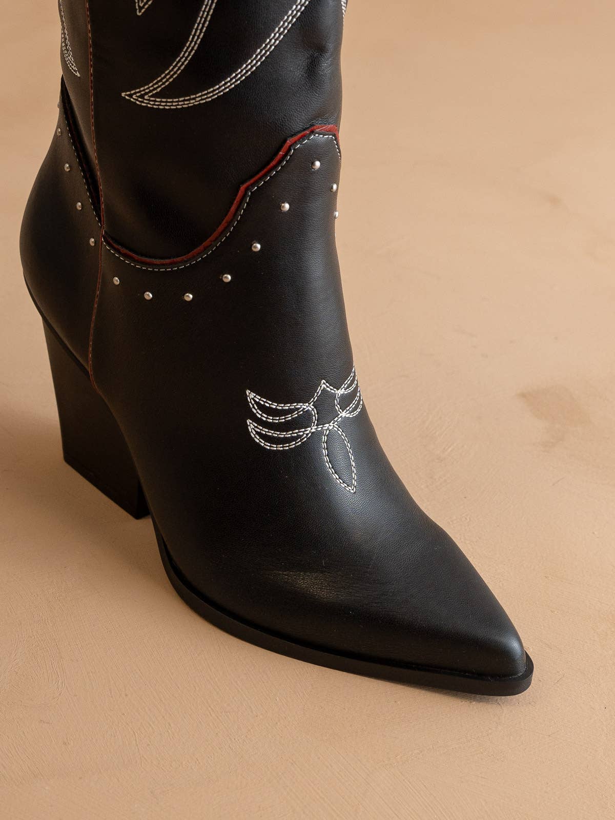 The Ashton | Black Cowboy Fall Boot with Flaire - BLACK - UnLaced Boutique