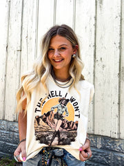 The Hell I Won’t Boxy Tank   - UnLaced Boutique