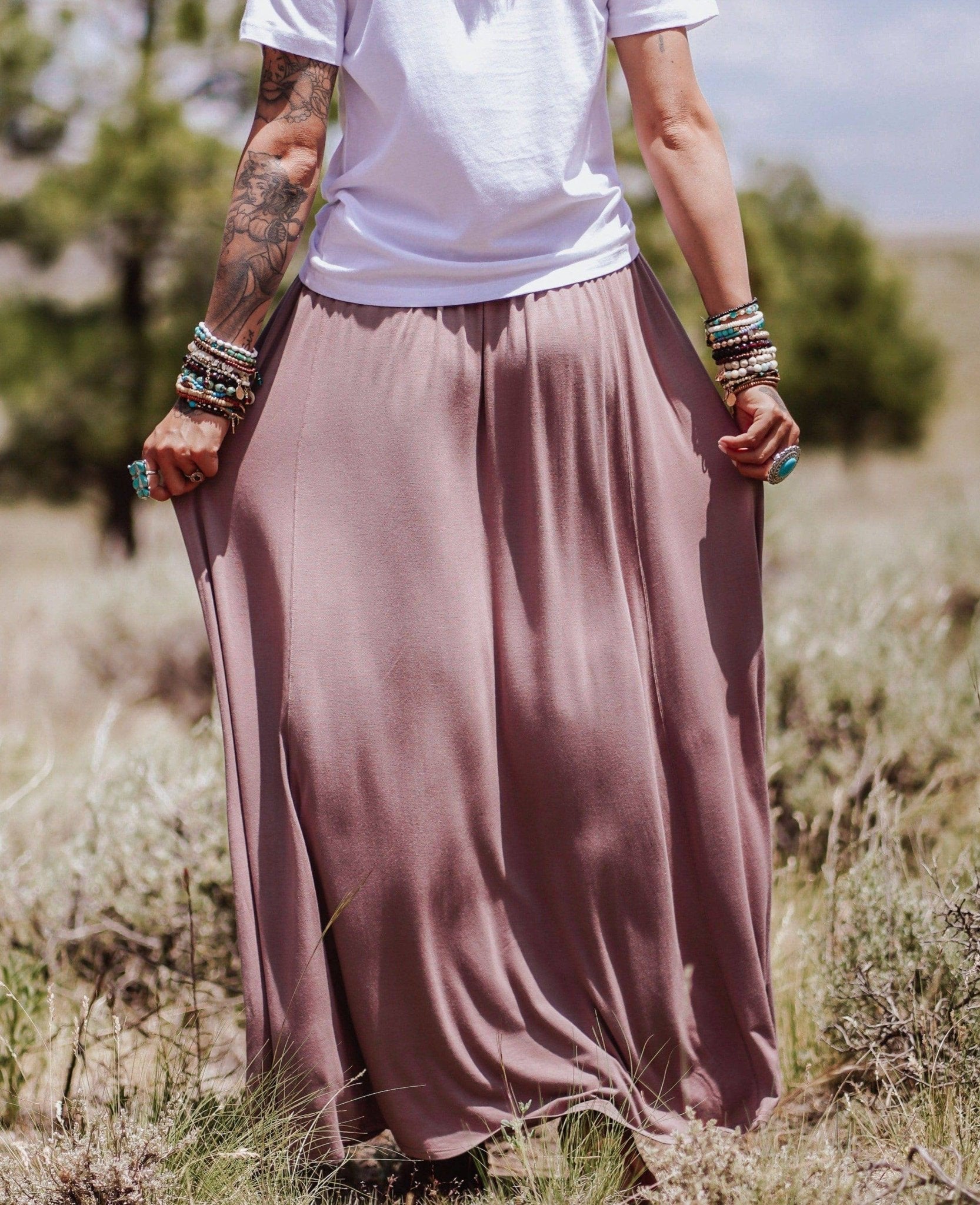 The Perfect Pocketed Maxi Skirt - Mocha - UnLaced Boutique