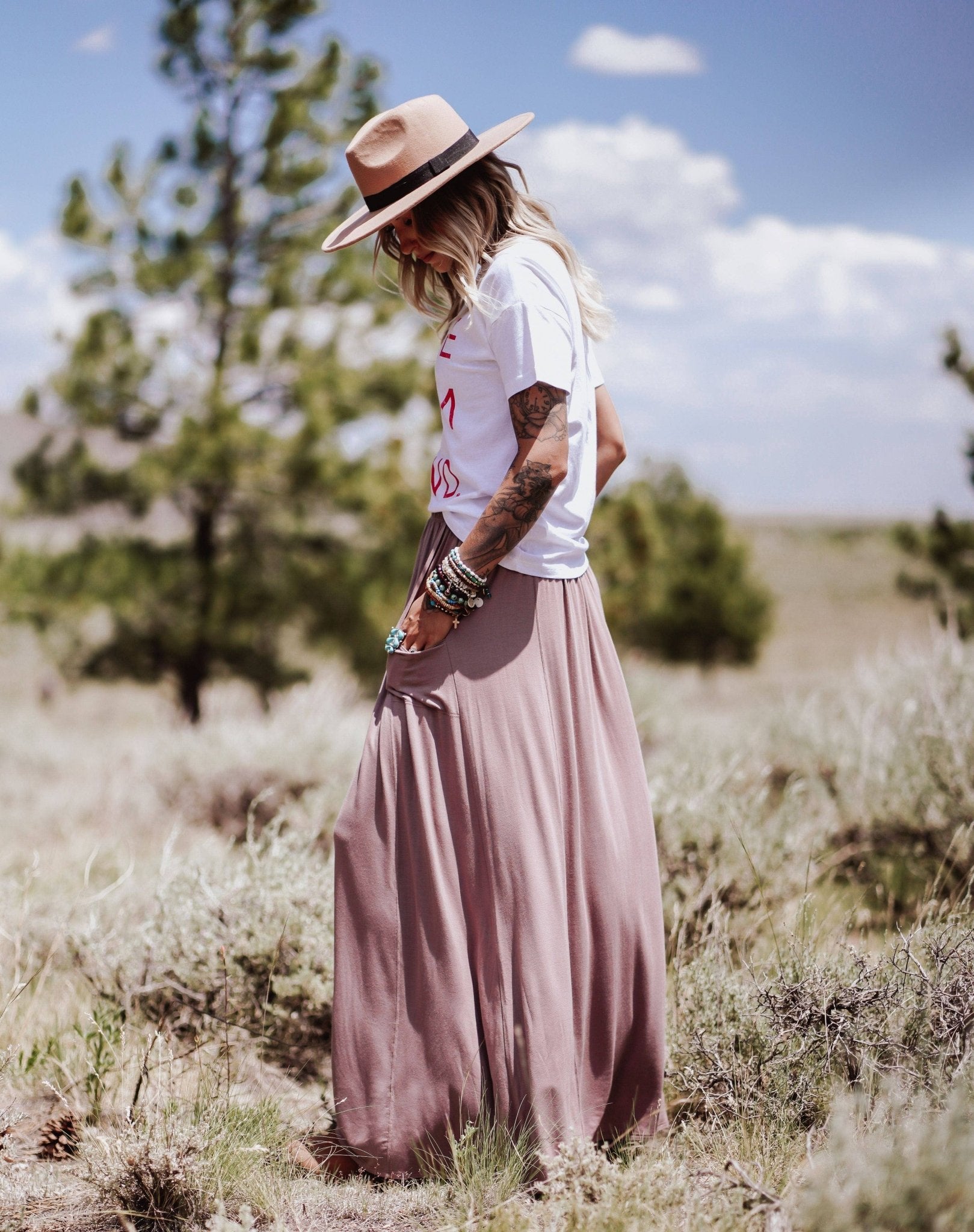 The Perfect Pocketed Maxi Skirt - Mocha - UnLaced Boutique