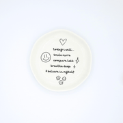 Today I Will Smile More - Organic Round Trinket Tray - UnLaced Boutique