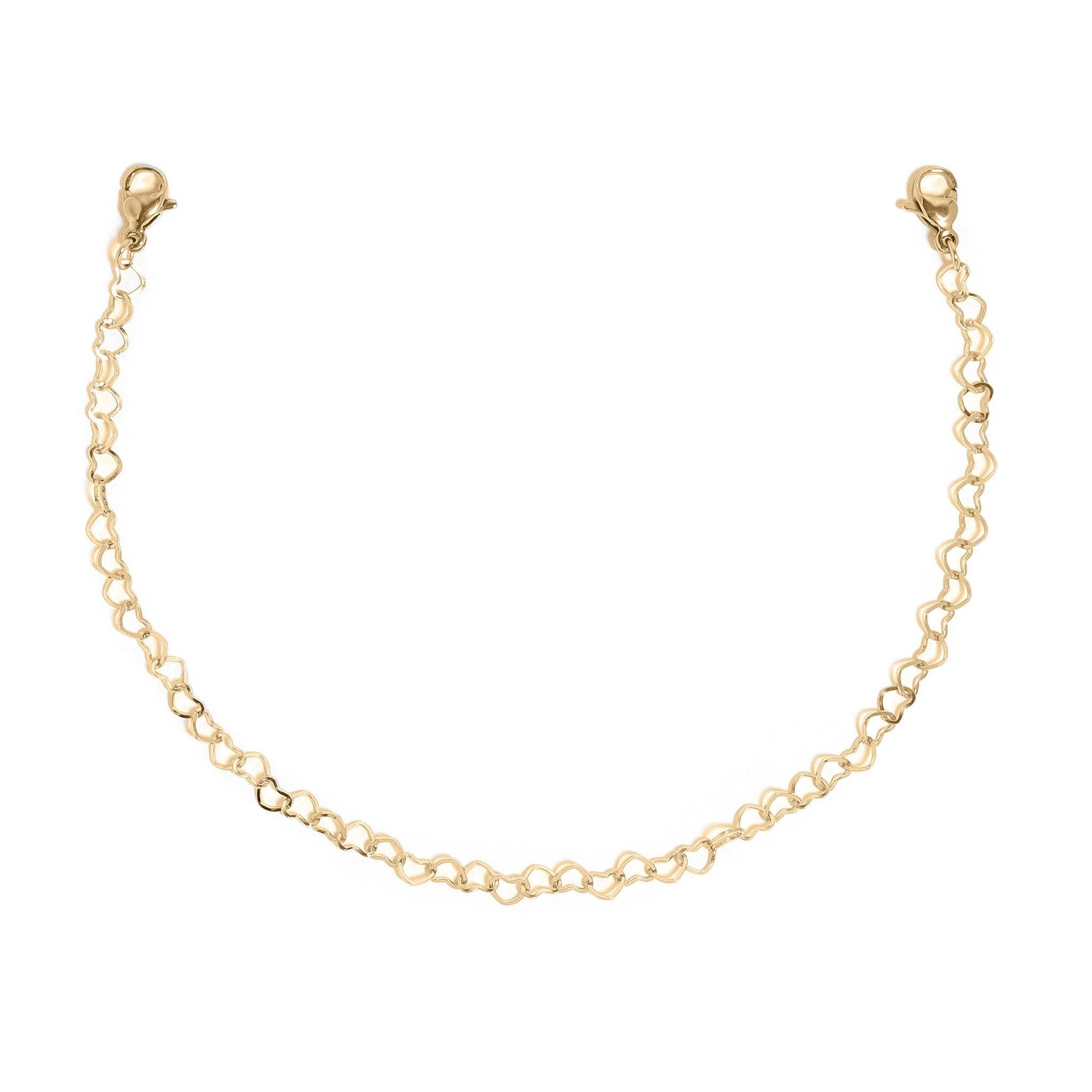 Trucker Hat Chain: 18K Gold PVD Stainless Steel Heart - UnLaced Boutique