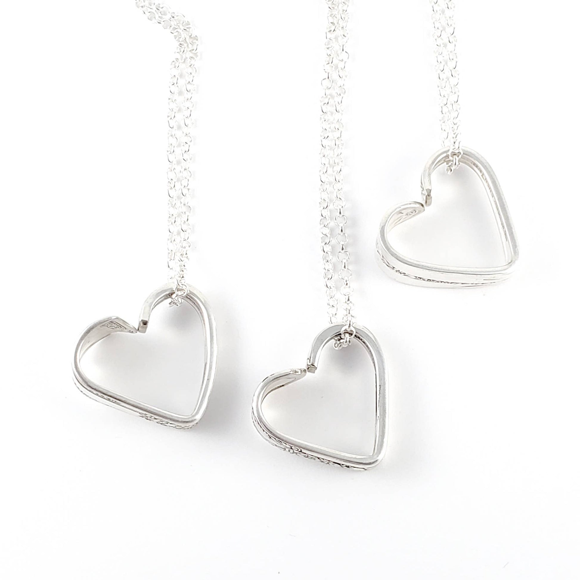 Upcycled Open Heart Spoon Necklaces - UnLaced Boutique