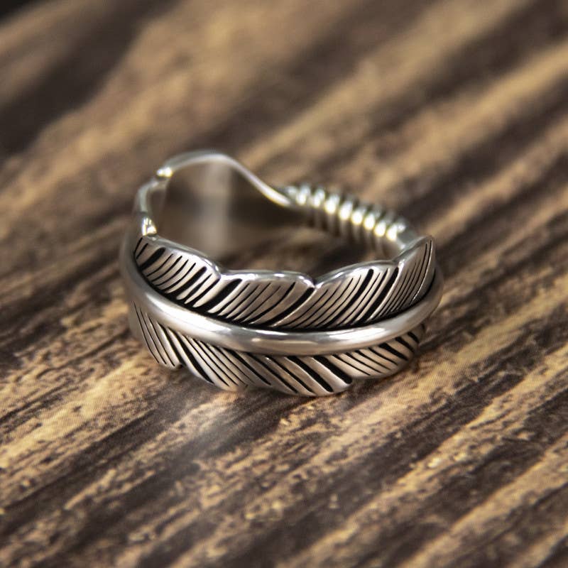 Vintage Feather Couple Matching Ring - UnLaced Boutique