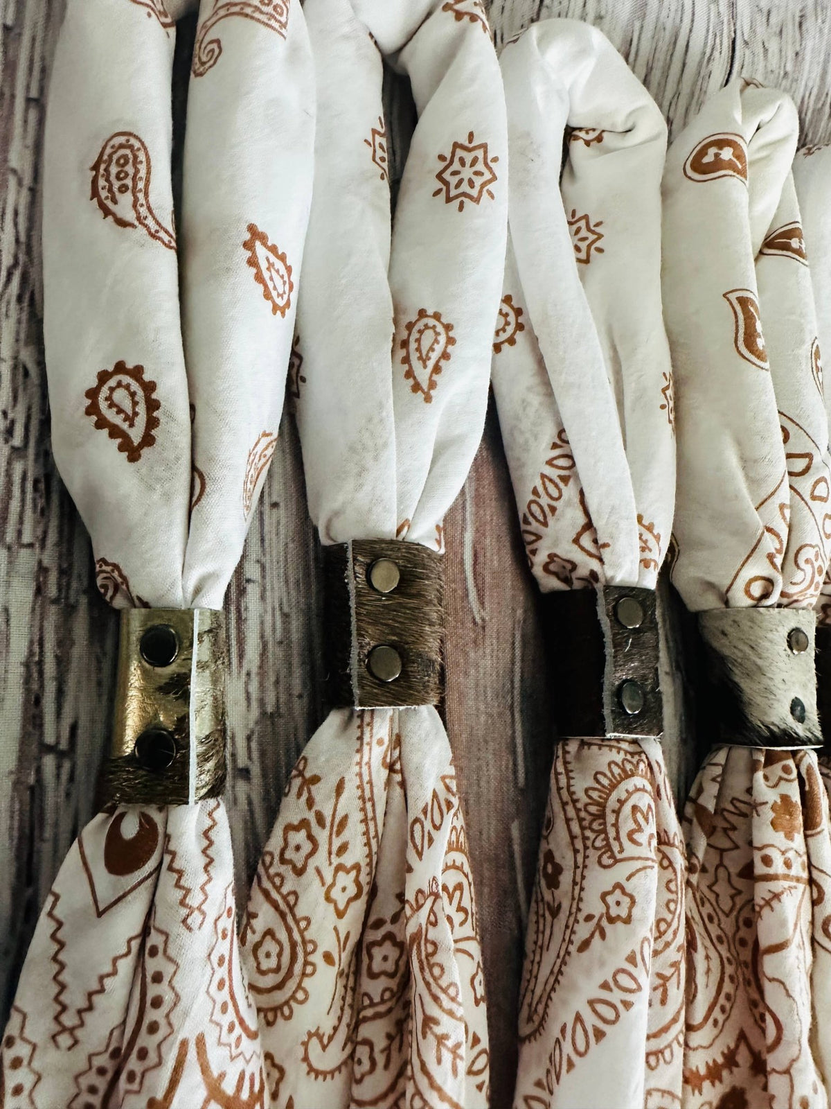 Vintage White Hand Dyed Bandanas - UnLaced Boutique
