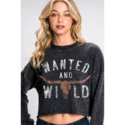 WANTED AND WILD MINERAL CROPPED SWEATSHIRTS - UnLaced Boutique