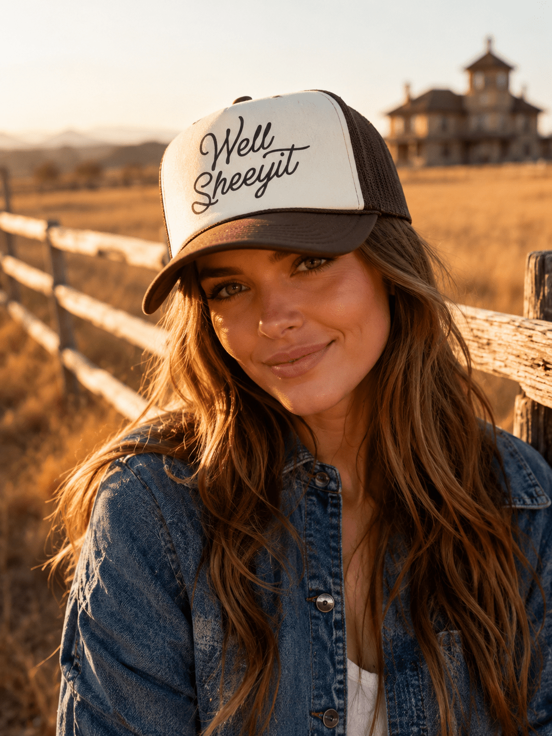 Well Sheeyit Trucker Hat - Brown & Tan - UnLaced Boutique