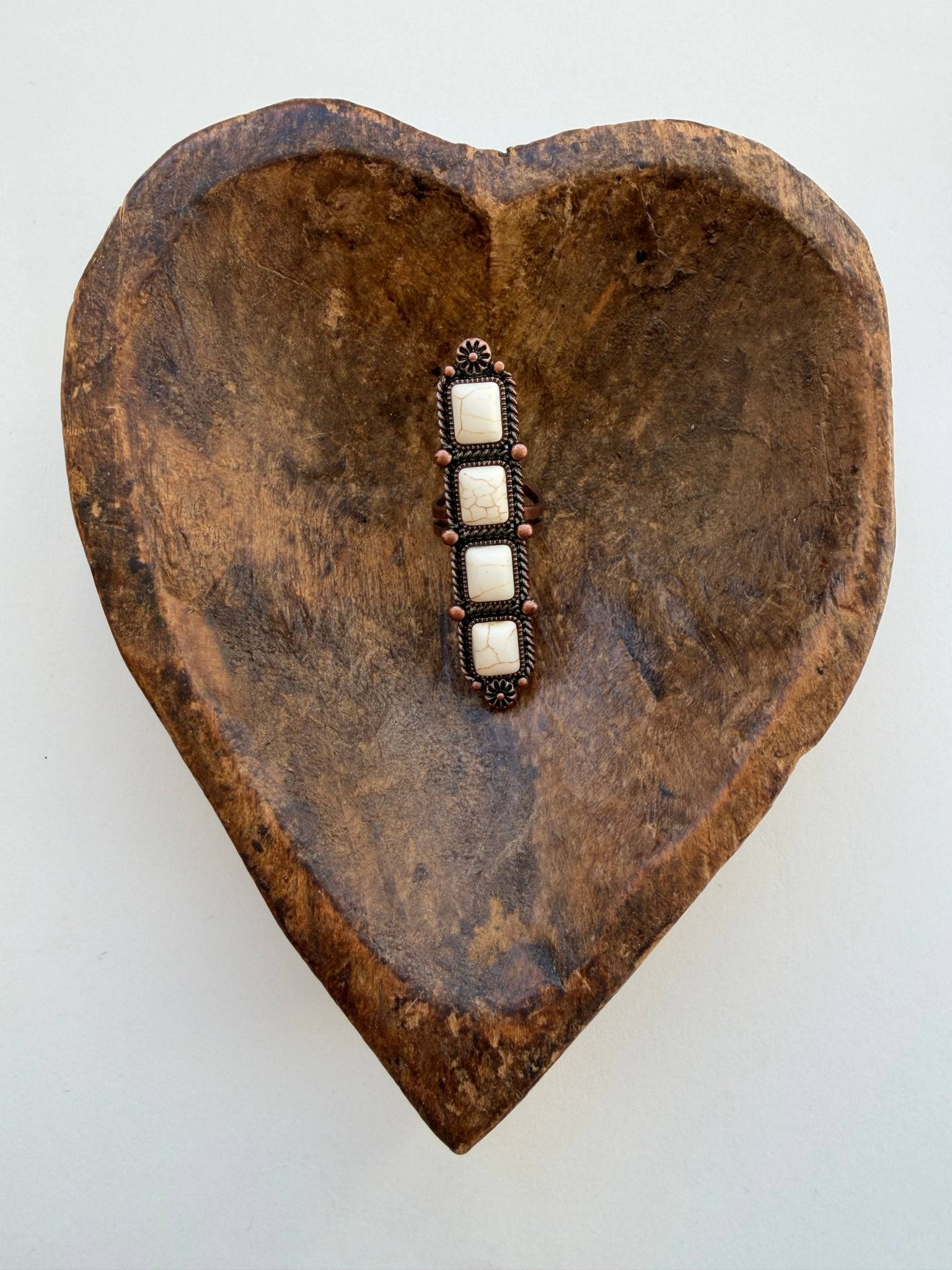 Western Cluster Cuff Ring - Copper White - UnLaced Boutique