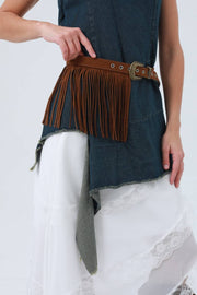 Western Fringe Belt – Antique Buckle & Tassel - UnLaced Boutique